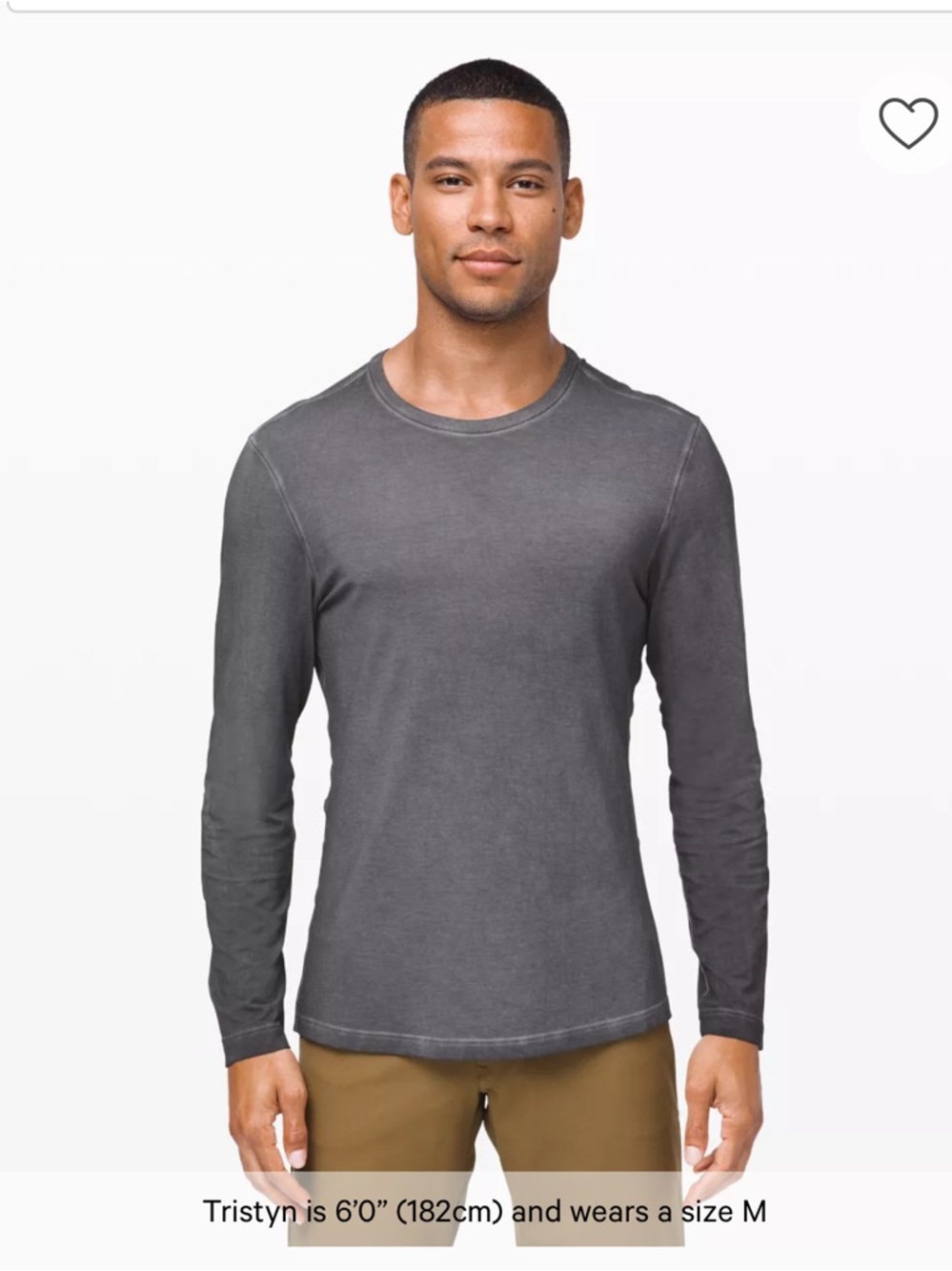 Men’s 5 Year Basic Long Sleeve Tshirt M Lululemon